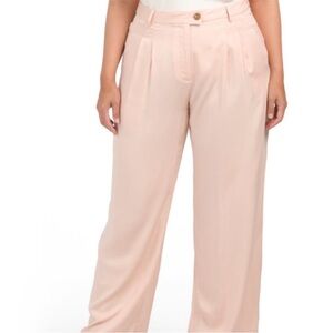 1State Pink Wide Leg Dress Pants